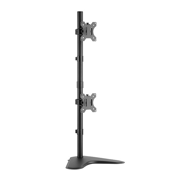 Vertical Dual-Monitor Steel Articulating Desktop Mount
